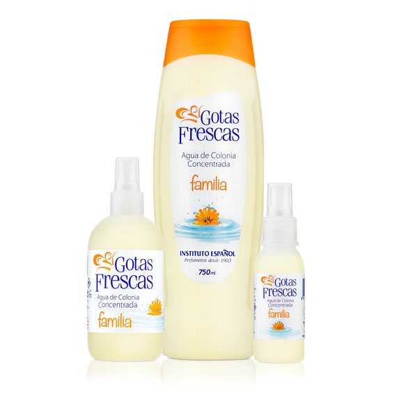 Instituto Español Gotas Frescas Agua De Colonia Familia fresh Drops Family  3 Sizes 80ml, 250ml, 750ml 