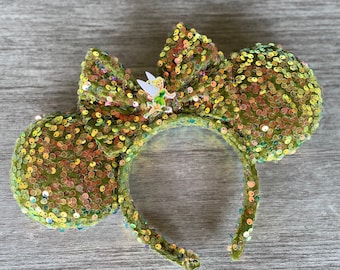 Tinkerbell Celebration Ears, Tinkerbell Minnie Mouse Ears Disney Headband