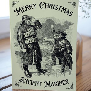 Nautical Christmas card, Victorian sailors, Merry Christmas, Merchant Navy, Royal Navy, Navy, Sailing, Maritime cards, stormy seas, A5 card