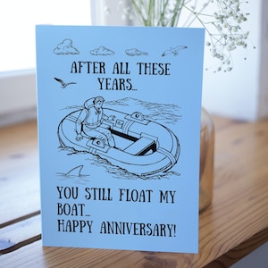 Carte d'anniversaire drôle, vous flottez toujours ma vantardise, carte nautique, carte de voile, cadeau pour lui, cadeau pour elle, carte maritime, carte pour les marins,