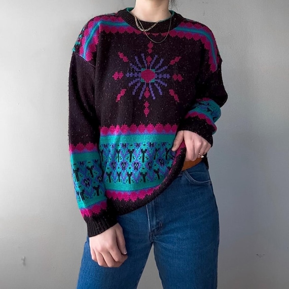Vintage 80s PASTA Knit Sweater