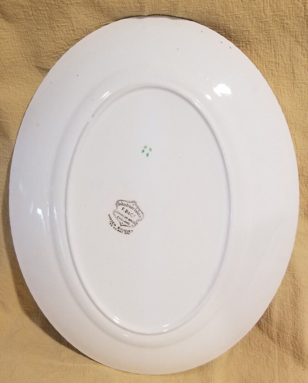 Windsor Ware Johnson Bros Garden Party Small Platter and Salad Plate Etsy