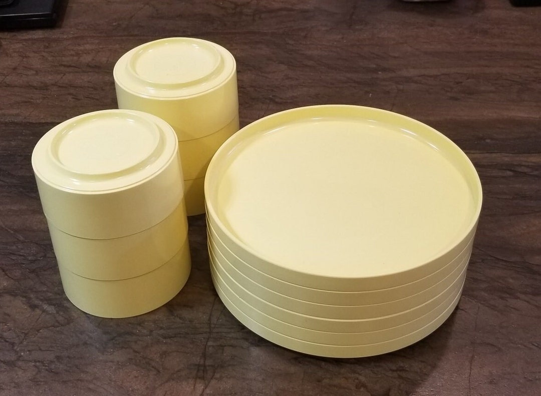 Heller Design by Massimo Vignelli Set of 6 Plates and Bowls Etsy