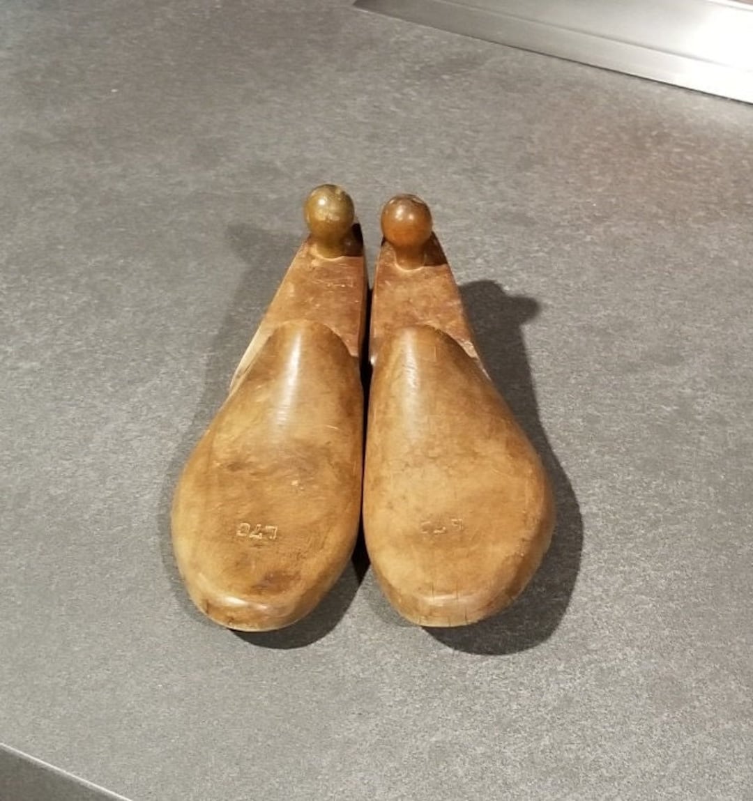 Pair of Vintage Wooden Shoe Forms - Etsy