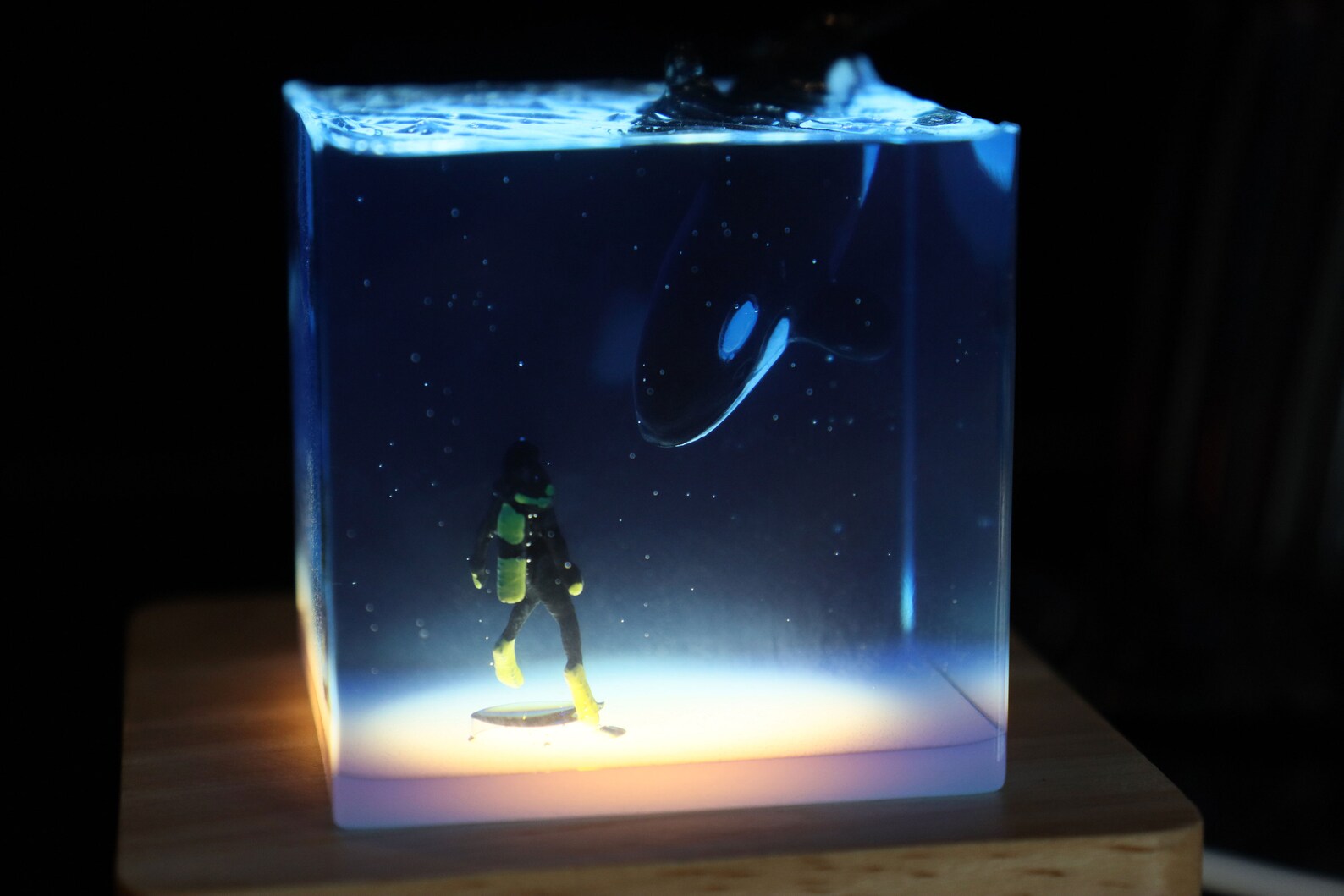 Diver Night Lightwhale Shark and Couple Diver Night Etsy