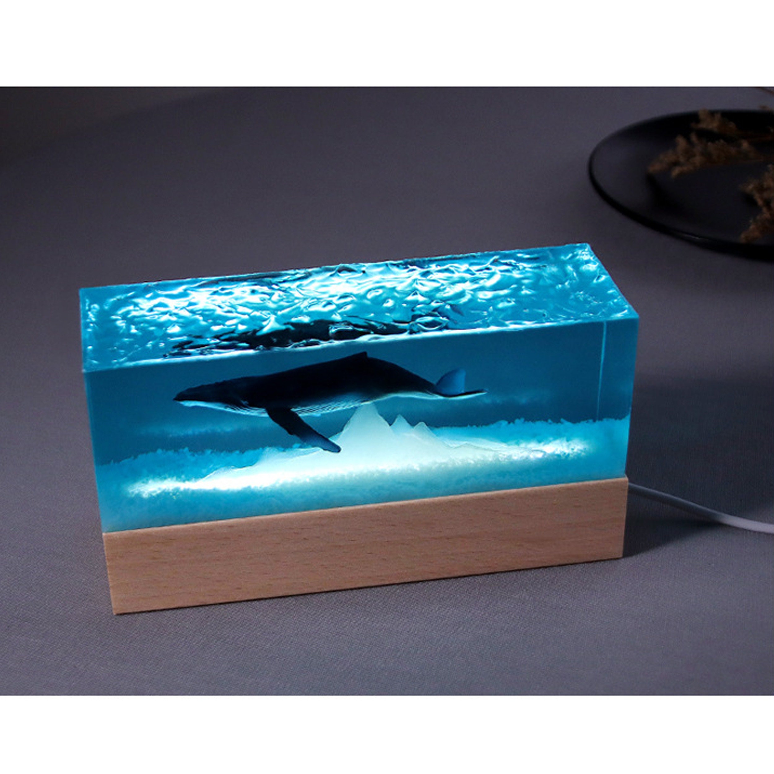 Diver Night Lightwhale Shark and Couple Diver Night Etsy