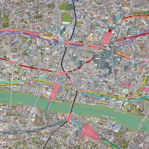 Landkarte der Stadt London