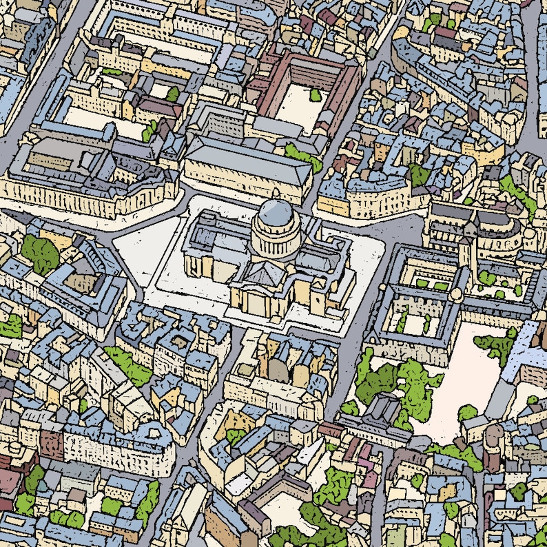 Plan de Paris 119 X 85 cm Grand plan du métro et du RER de Paris image 8