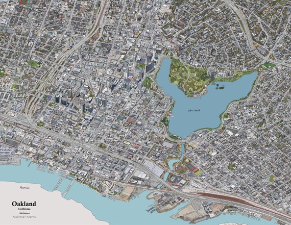 Purchase Map Of Oakland California 35 Map Of Oakland California Maps Il 886p 