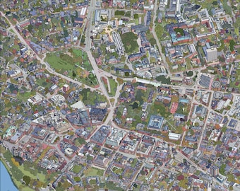 Map of Harvard University - Main campus and Harvard Square Transit Map Boston MBTA