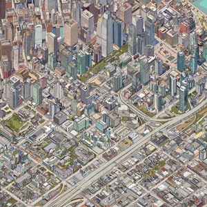 Impression carte San Francisco - 30" X 40"