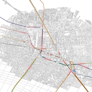 Mapa del metro del centro de Brooklyn