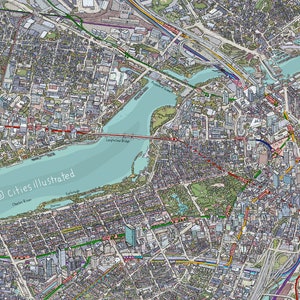 Landkarte Boston