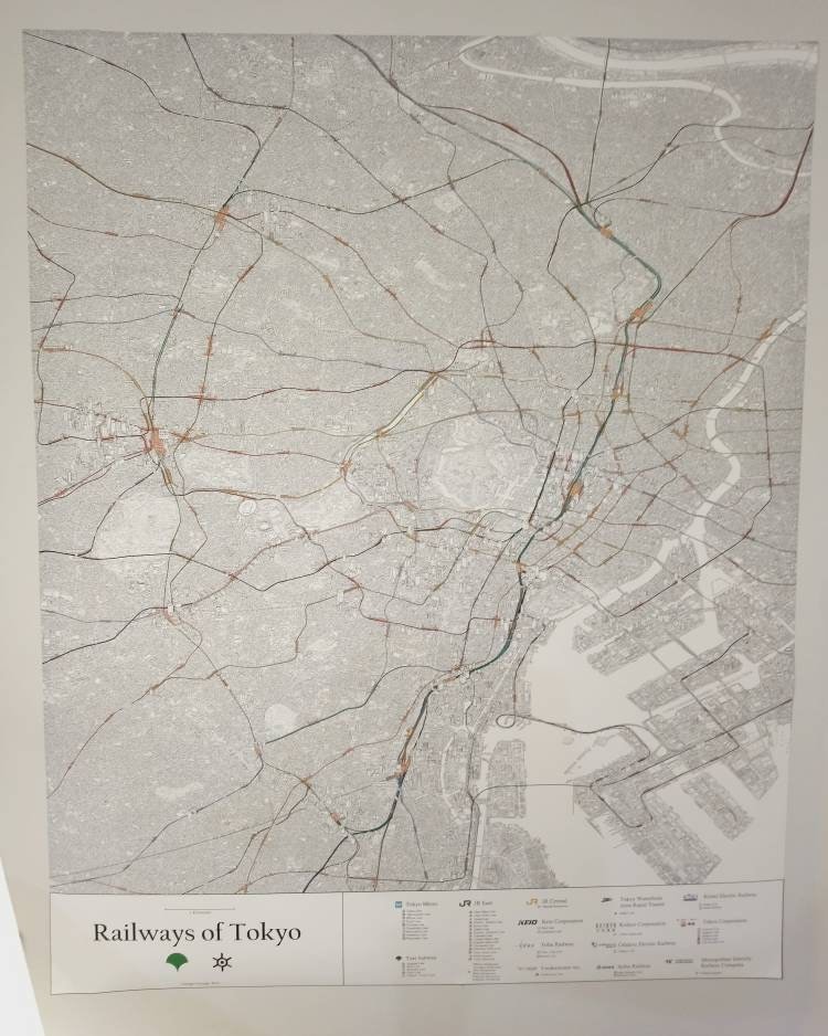 コショージメグミ、MAPA Map of Tokyo's Rail Networks. 55