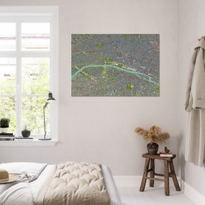 Map Of Paris 119 X 85 Cm Large map of Paris Metro and RER image 2