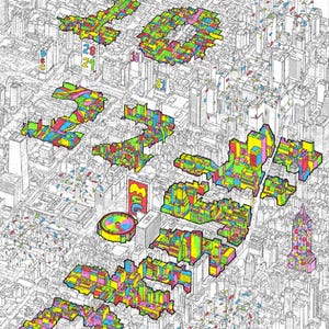 Custom Size Print - 18" x 24" Cities Illustrated