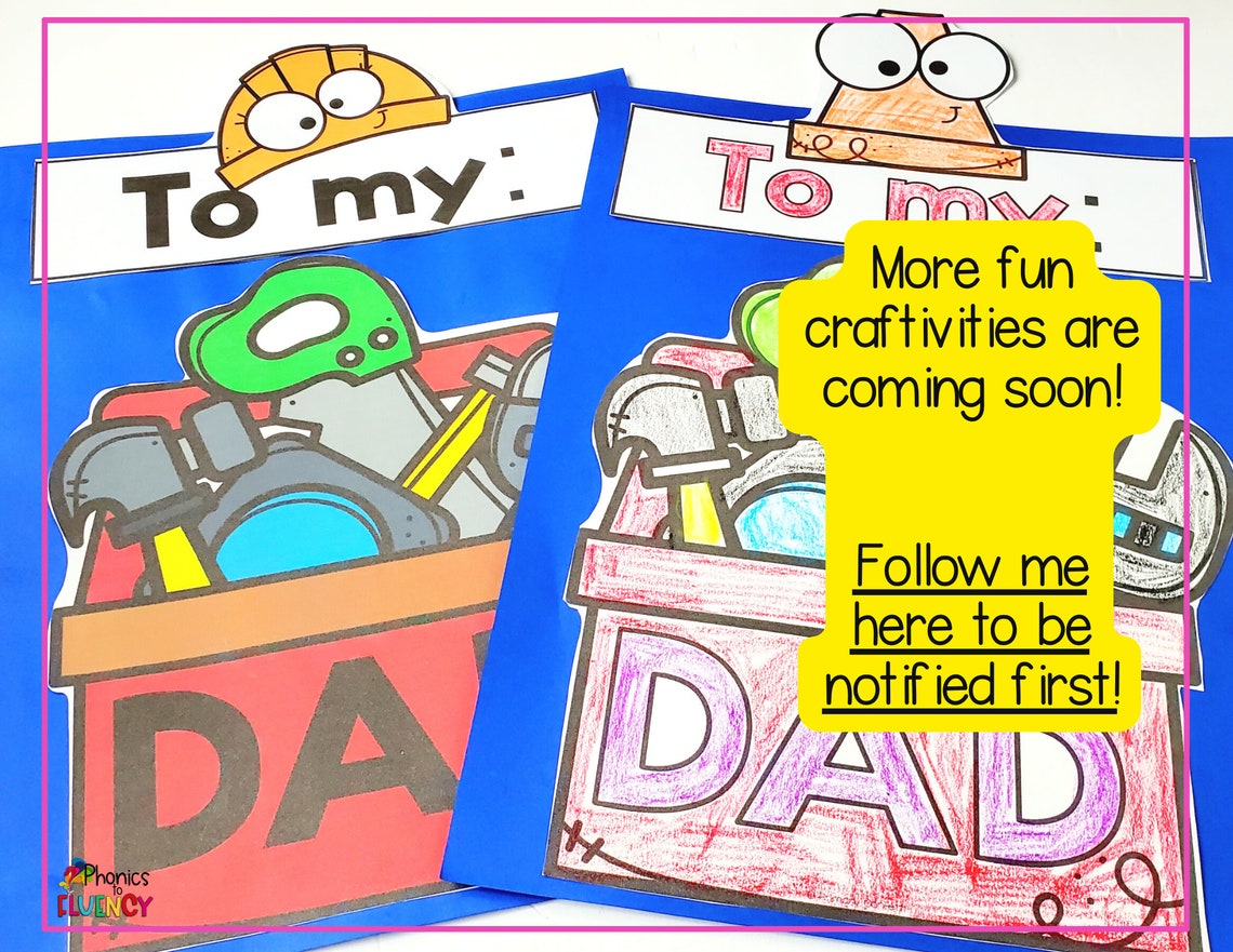 Fathers Day Craft From Kids Fathers Day Gift From Kids Fathers Day Card