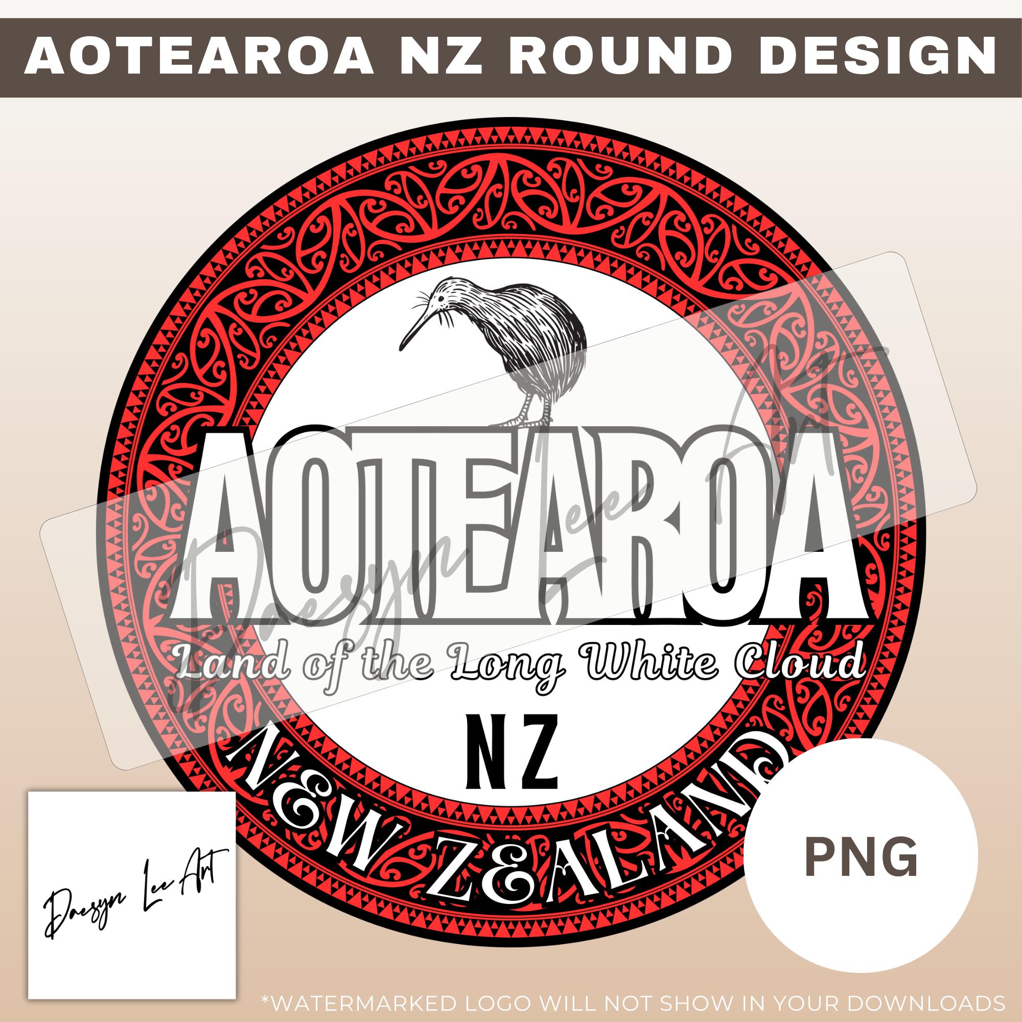 Aotearoa NZ Round Design *digital Files Only* SVG/PNG - Etsy
