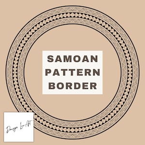 Samoan Pattern Border SVG/PNG *Digital File Only*