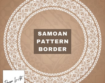 Samoan/Polynesian BORDER 100cm *Instant Digital Download*