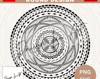 Polynesian Tribal SVG and PNG Graphic | Samoan Tribal Design - Etsy New ...