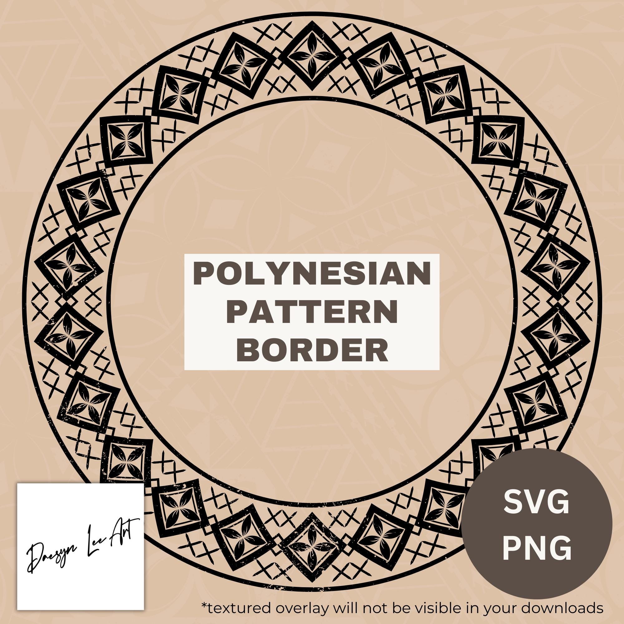 Pasifica Border Patterns Polynesian Pattern Border *instant Digital Download* - Etsy