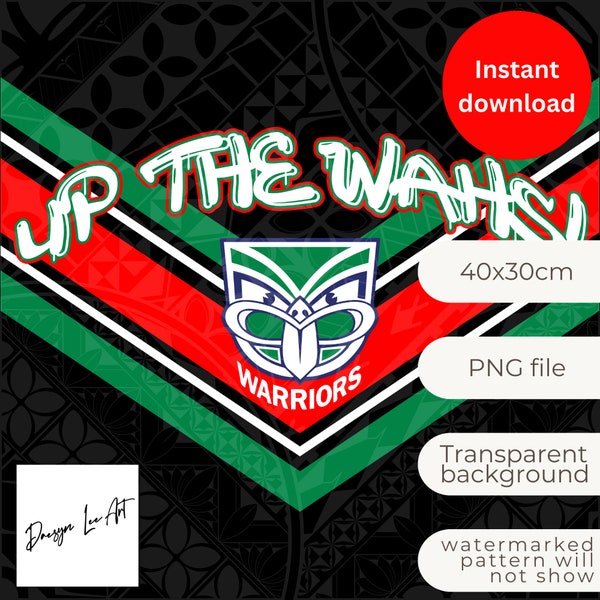 Warriors UP THE WAHS Digital Design