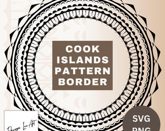 Borde con patrón de las Islas Cook (solo archivos digitales)