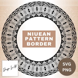 Niue Pattern Border SVG/PNG *Digital Downloads Only*