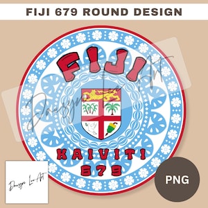 Fiji 679 Round Design - PNG *Instant digital download*