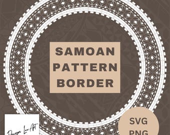 Samoan Pattern Border *Digital File Only* SVG/PNG