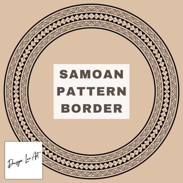 Samoan BORDER 100cm*PNG*Digital File Only*