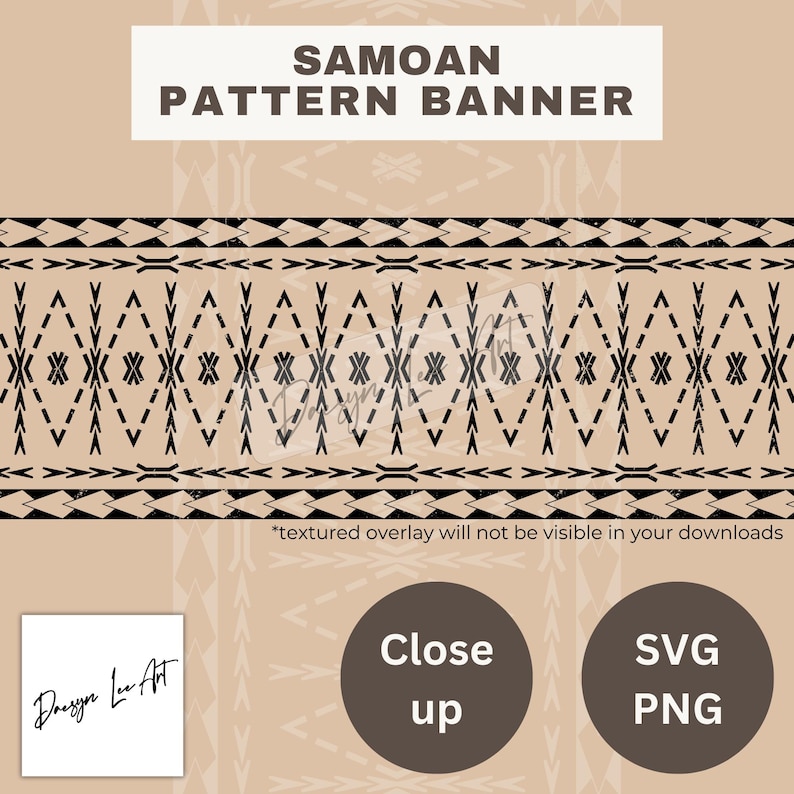 Samoan Pattern Line Samoan Pattern Banner *digital Download Only* SVG/PNG - Etsy