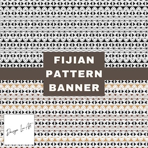 Fijian Pattern Banner 300x100cm *Digital File Only*