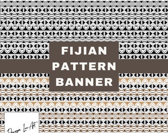 Fijian Pattern Banner 300x100cm *Digital File Only*