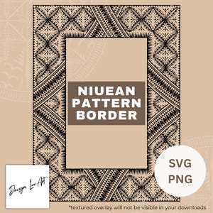 Niuean Pattern Border - SVG/PNG *Digital Downloads Only*