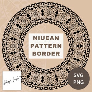 Niue Pattern Border SVG/PNG *Digital Downloads Only*
