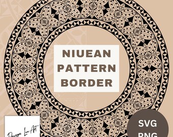 Niue Pattern Border SVG/PNG *Digital Downloads Only*
