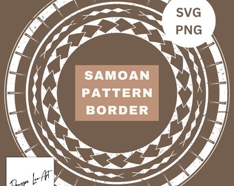 Samoan BORDER *Digital Download Only* SVG/PNG