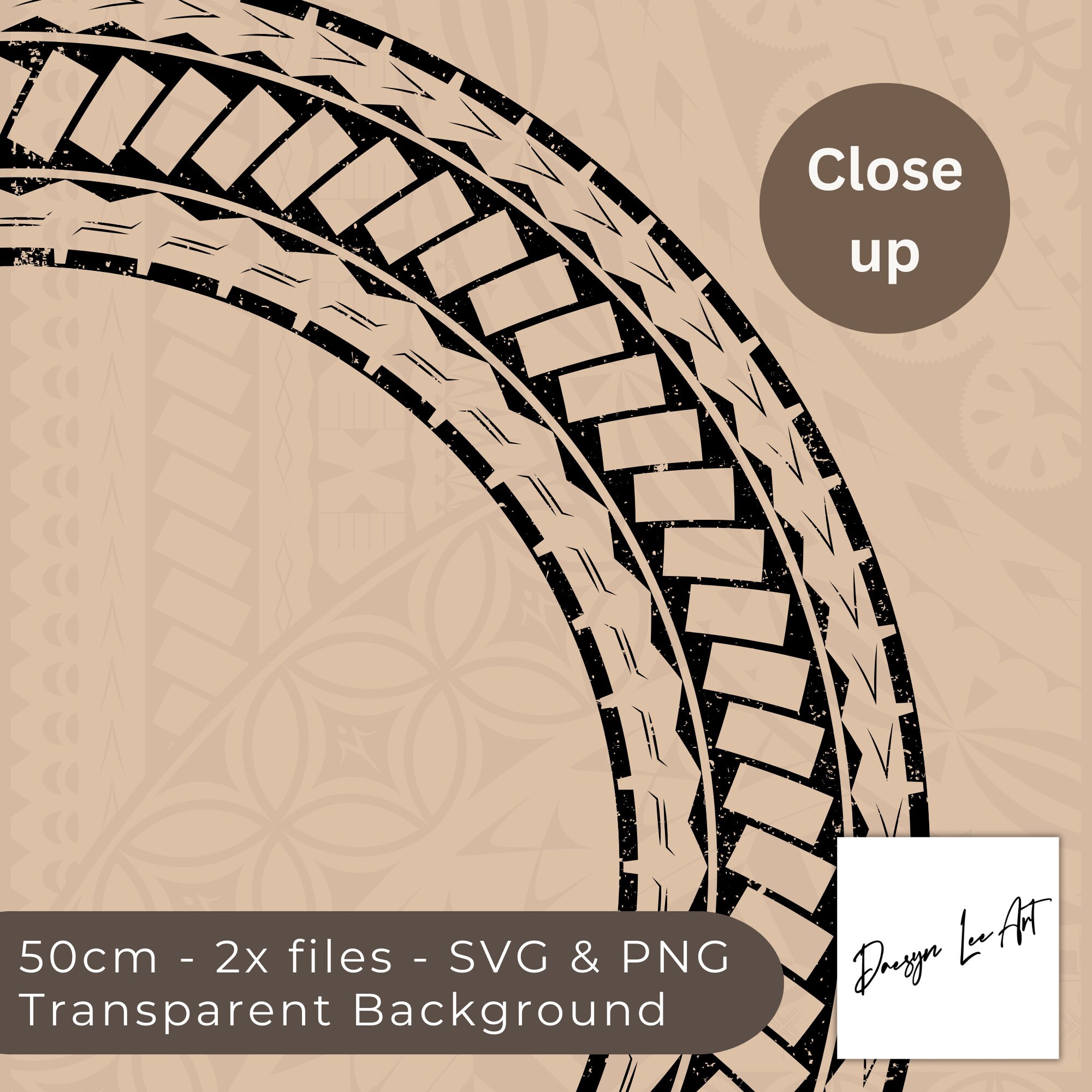 Samoan Pattern BORDER -floral *digital Download Only* SVG/PNG - Etsy
