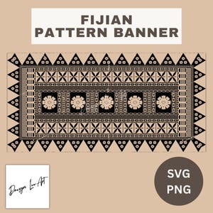 Fijian Pattern Banner SVG/PNG *Digital File Only*