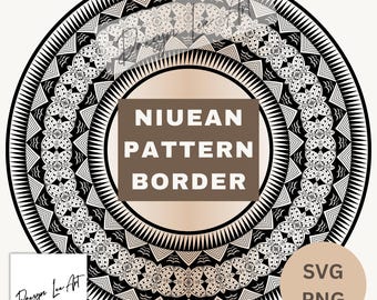 Niue Pattern Border SVG/PNG *Digital Downloads Only*