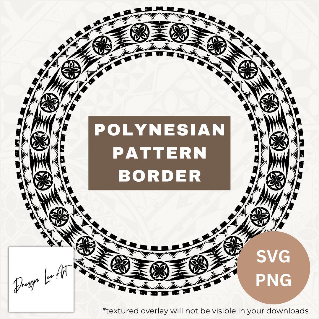 Pasifica Border Patterns Polynesian Pattern Border *instant Digital Download* - Etsy
