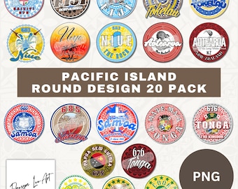 Pacific Island Round Design 20 Pack *Digital Download Only*
