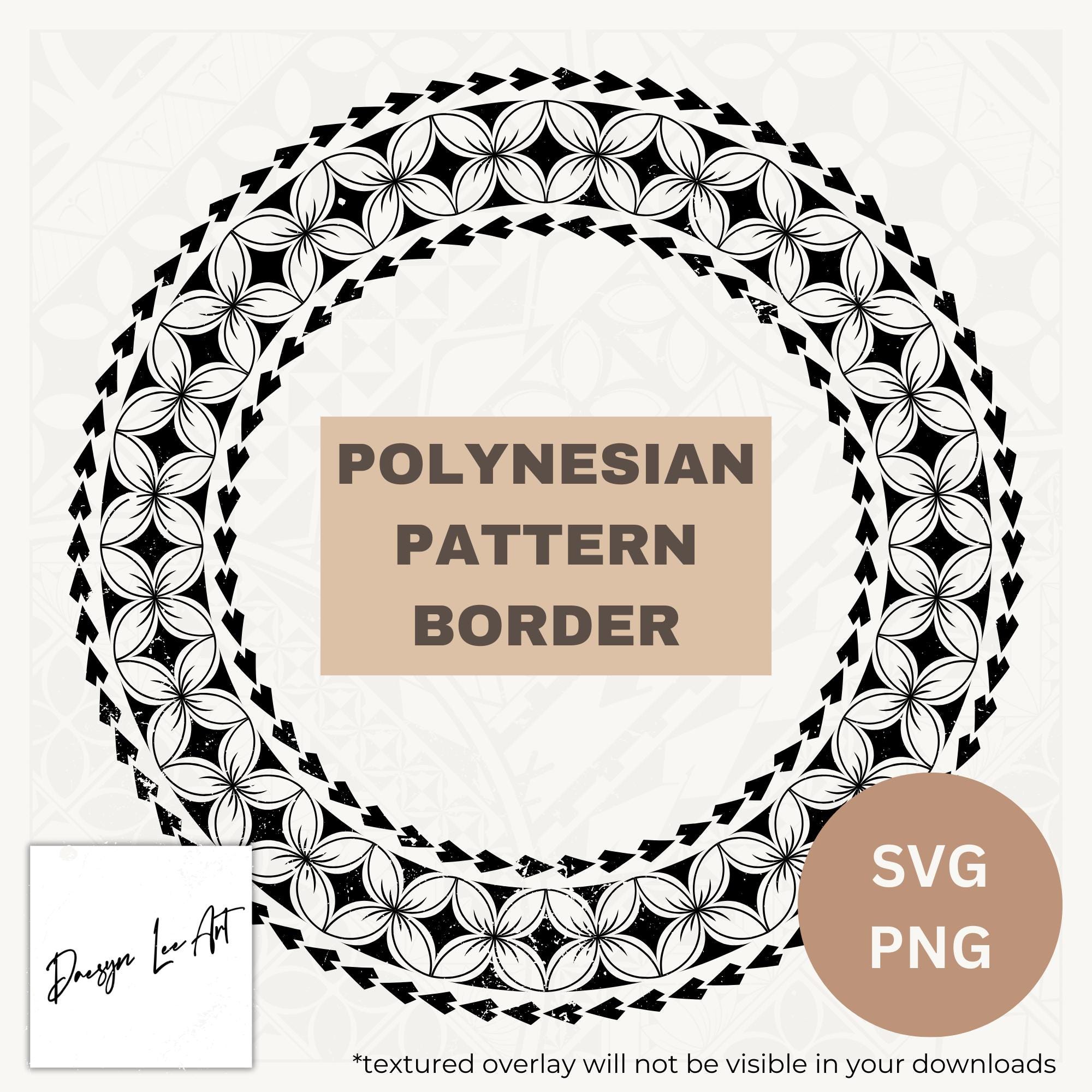 Pasifica Border Patterns Polynesian Pattern Border *instant Digital Download* - Etsy