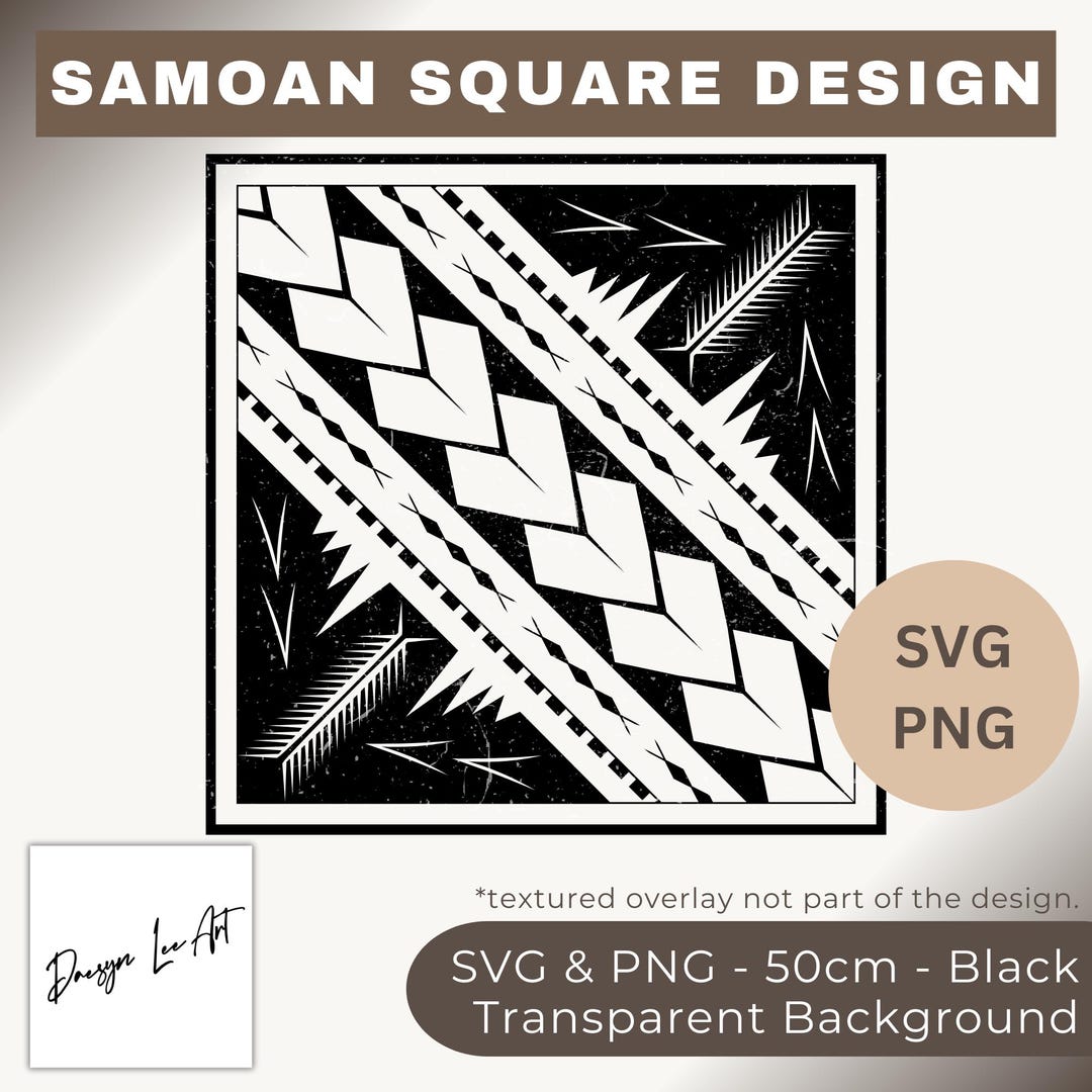 Samoan Square Design digital File Only SVG/PNG Etsy New Zealand