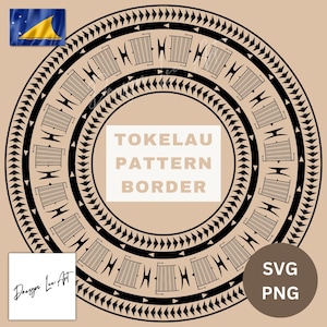 Tokelauan Border SVG/PNG *Instant Digital Download*