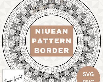 Niue Round Border *Digital Downloads Only* SVG/PNG
