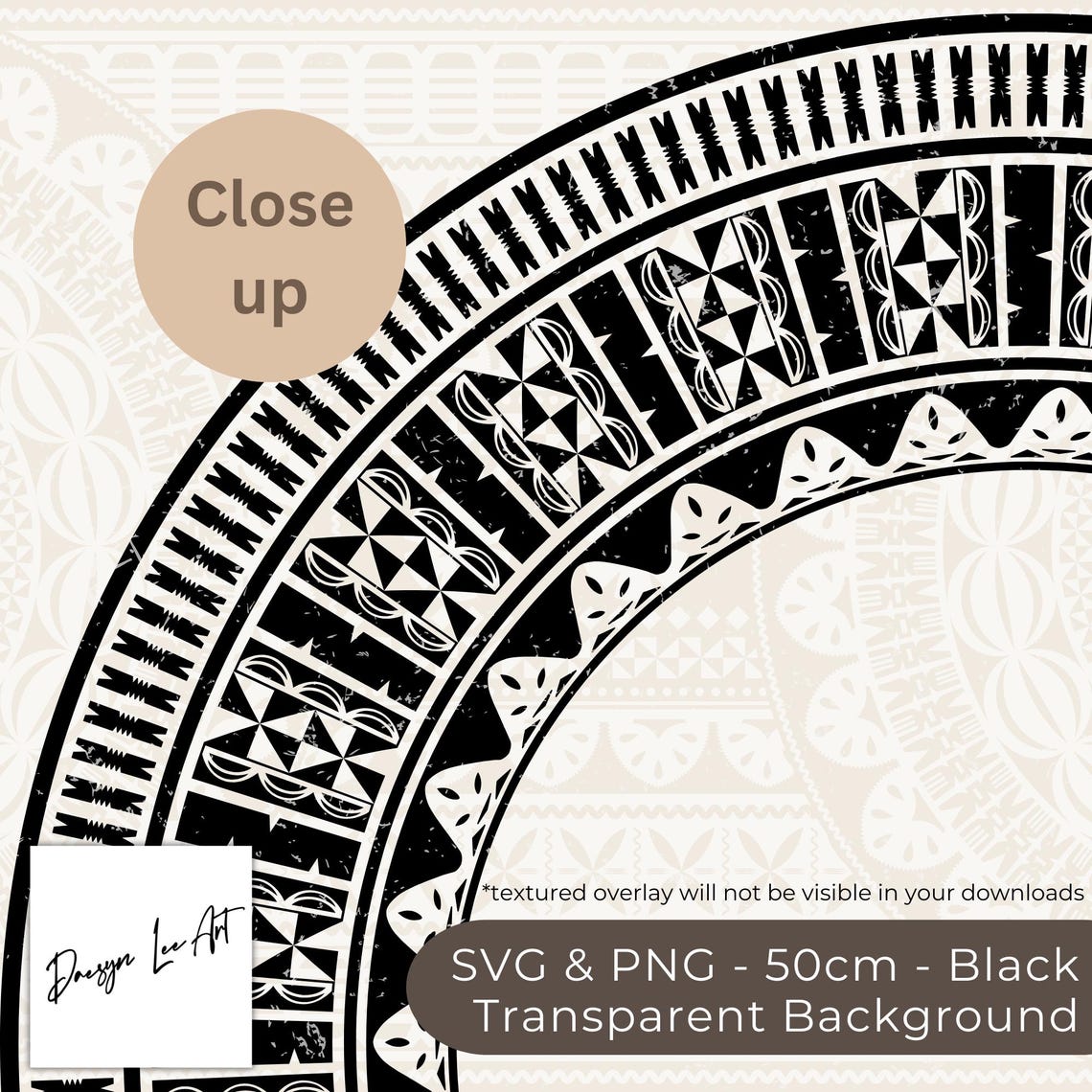 Fijian Pattern Border - PNG/SVG Files *instant Digital Download* - Etsy