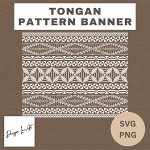Tongan Pattern Banner 20x16inches *Digital File Only*